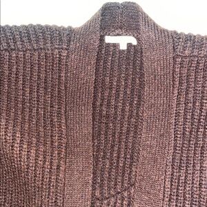 TULAROSA REVOLVE Dark Brown Fringe Cardigan Big Size XS - Medium